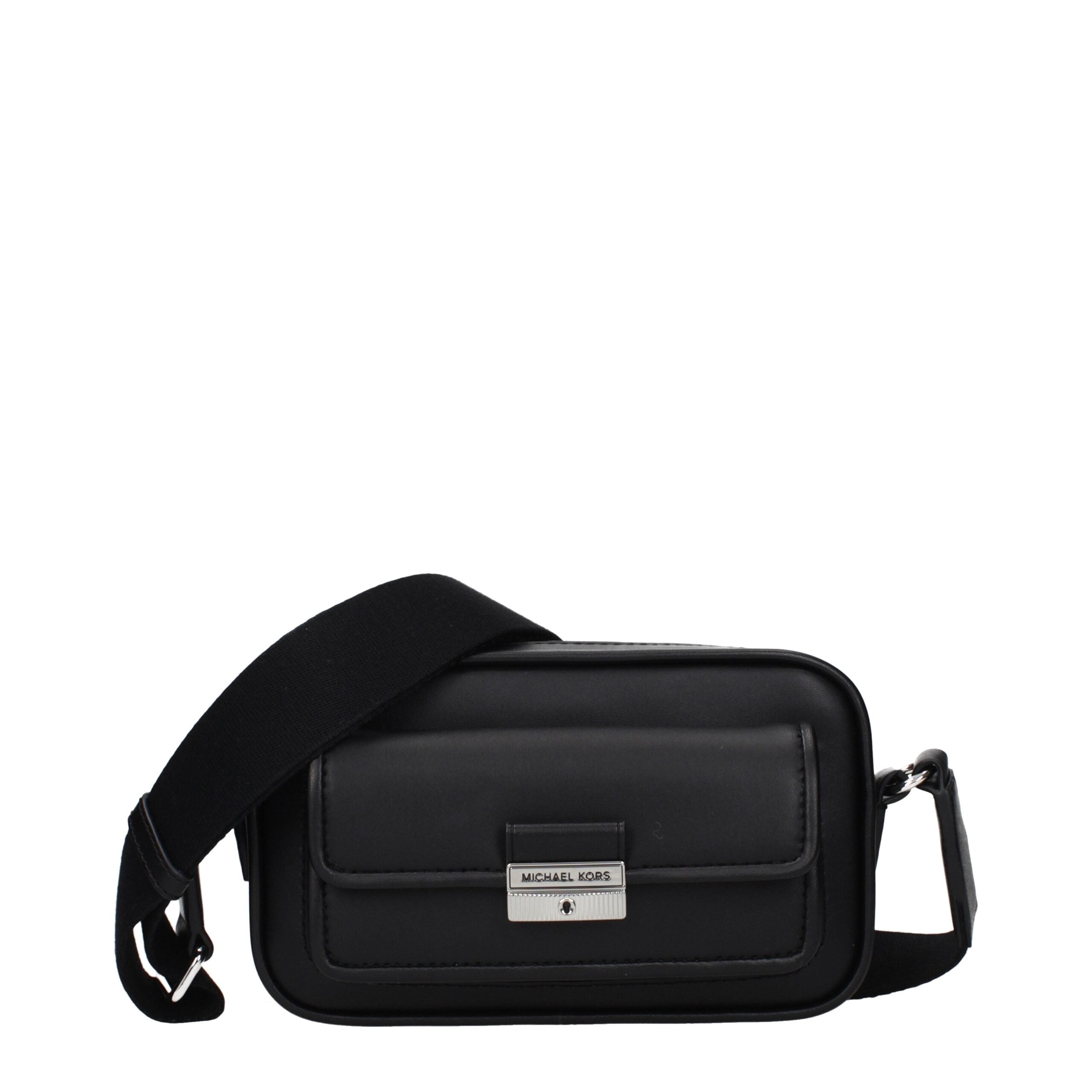 Sac bandoulière en cuir noir Michael Kors