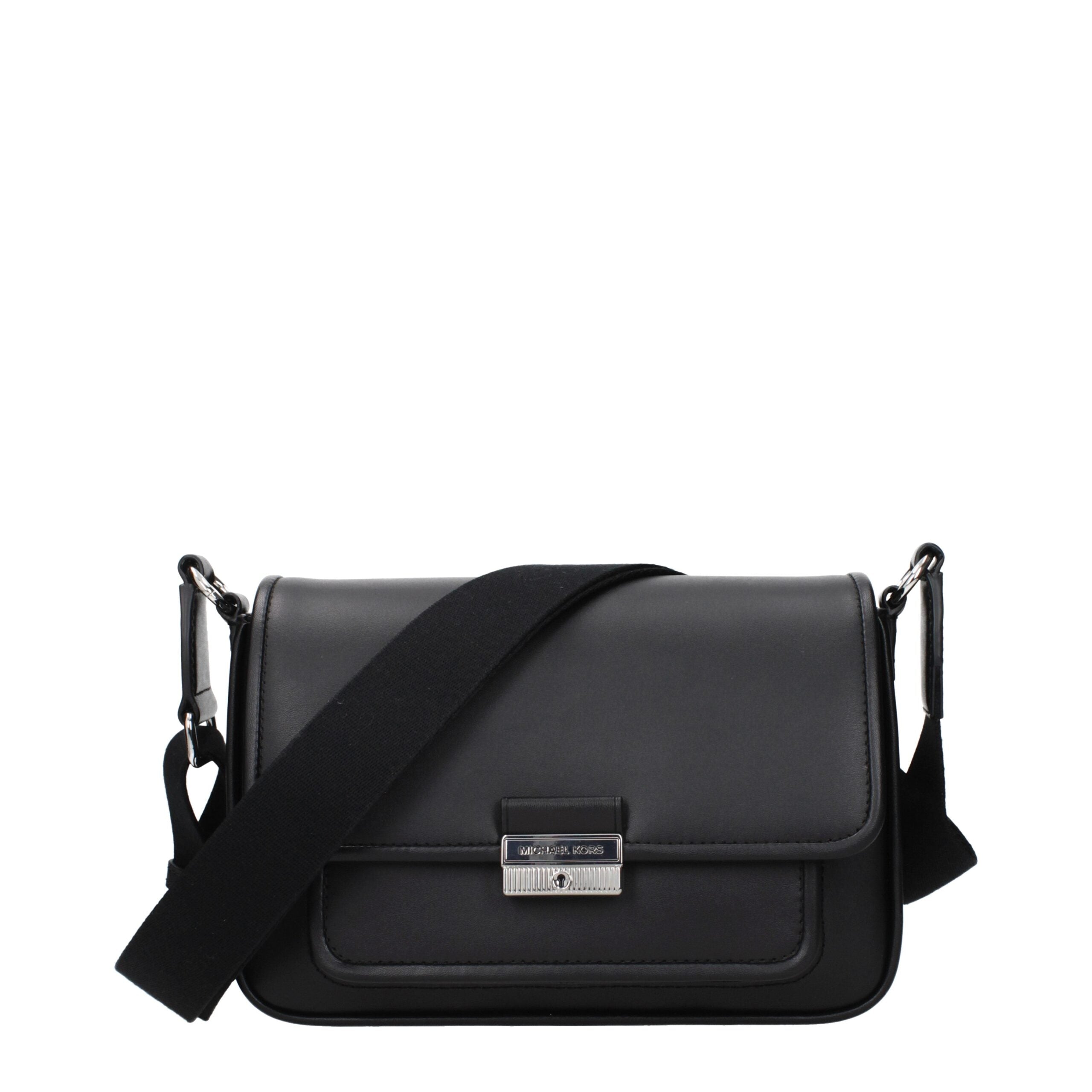 Sac bandoulière en cuir noir Michael Kors
