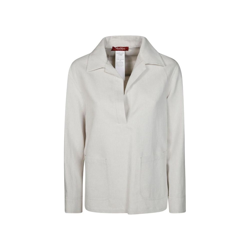 Max Mara Beige Cotton Tank Tops