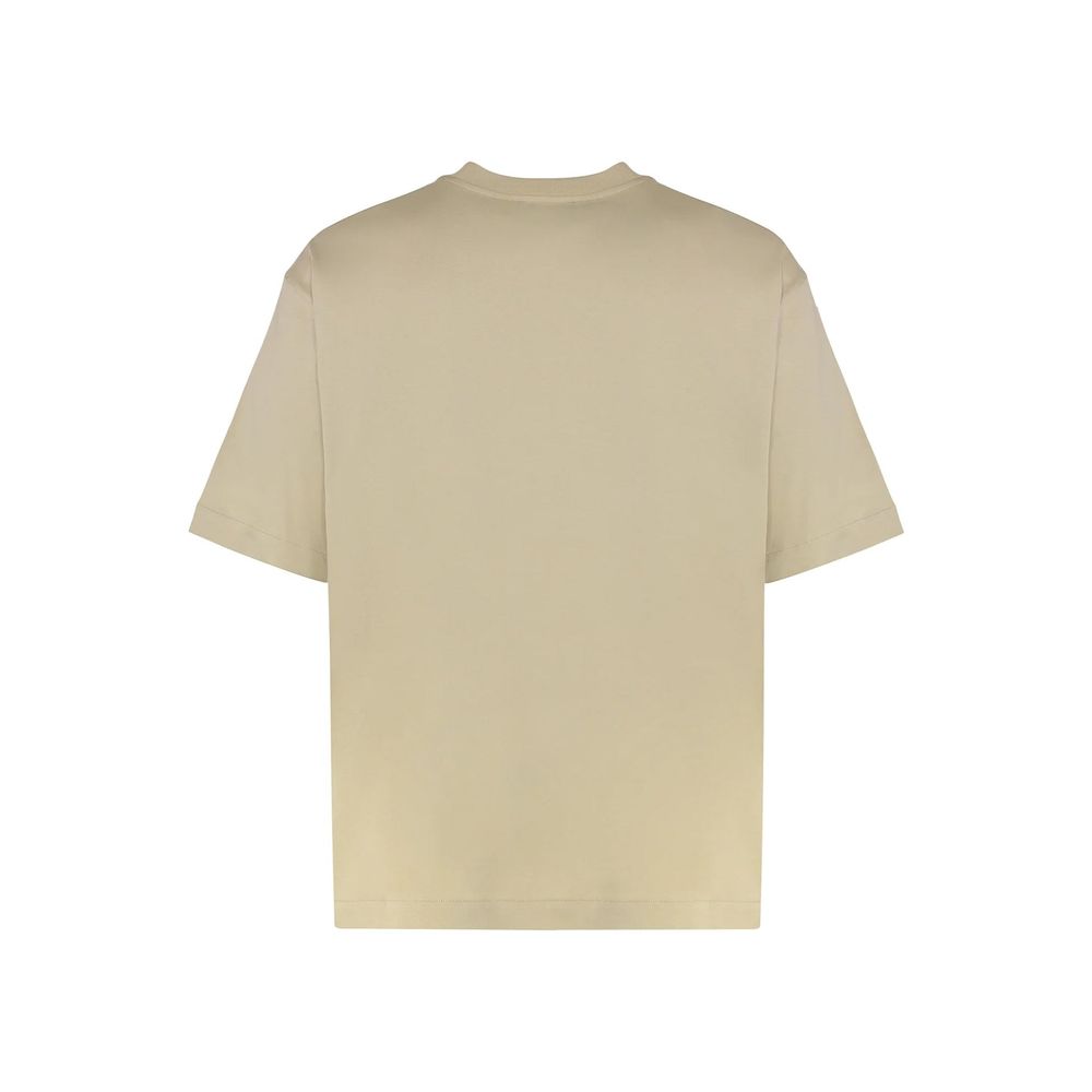 Off-White Beige Cotton T-Shirt