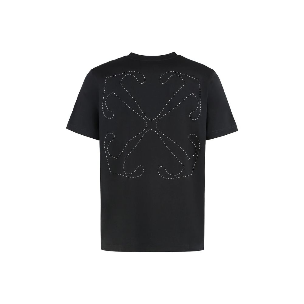 Off-White Black Cotton T-Shirt