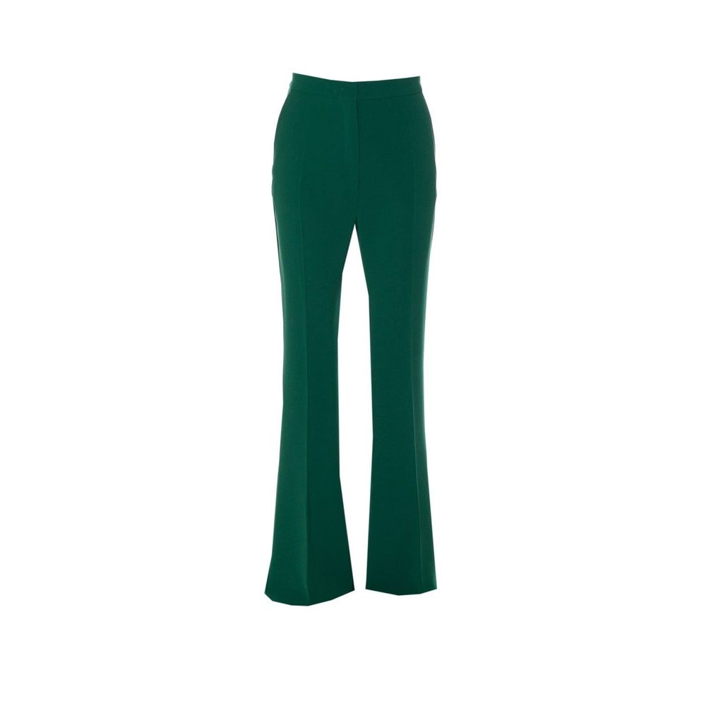 Max Mara Bicolor Polyester Flared Pants