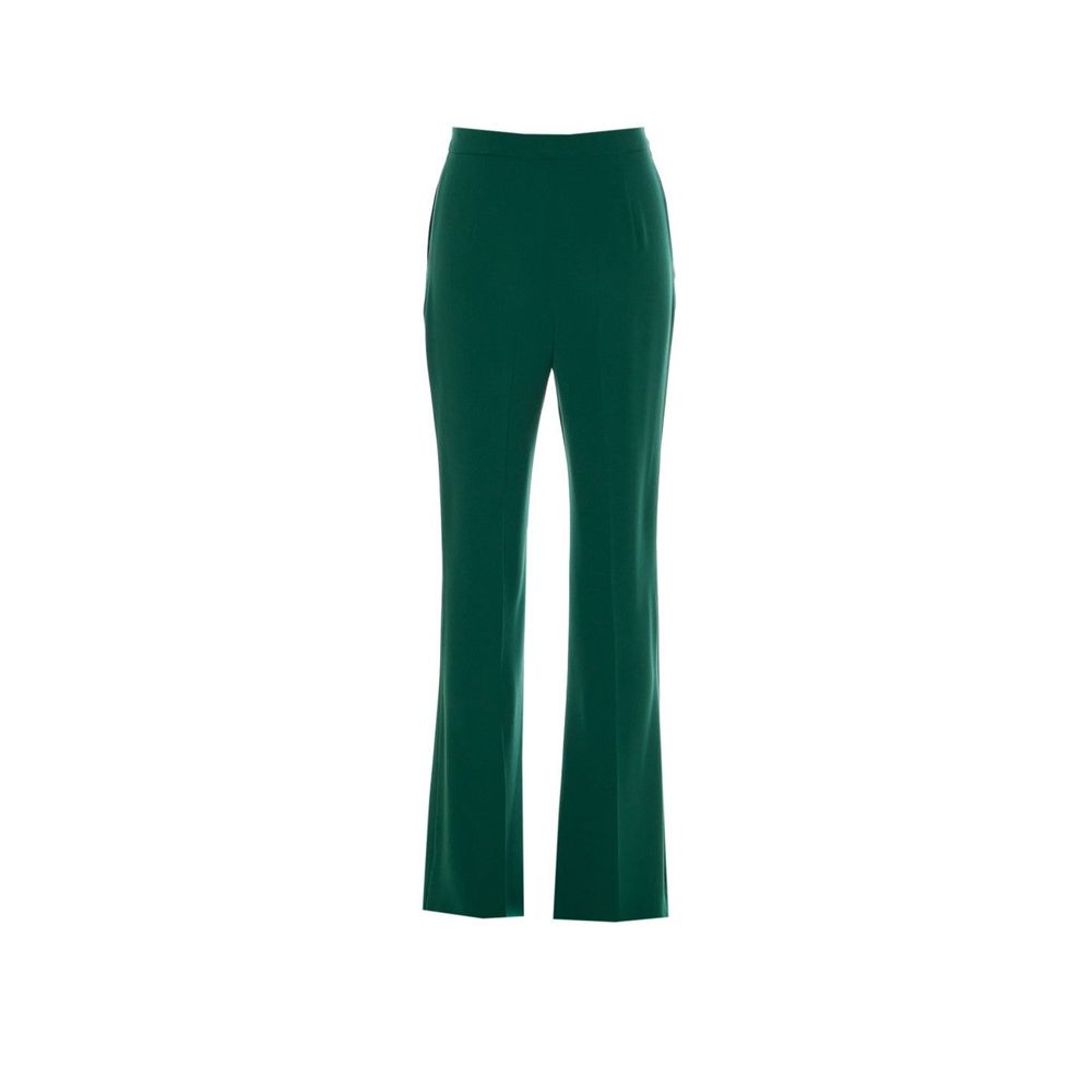 Max Mara Bicolor Polyester Flared Pants
