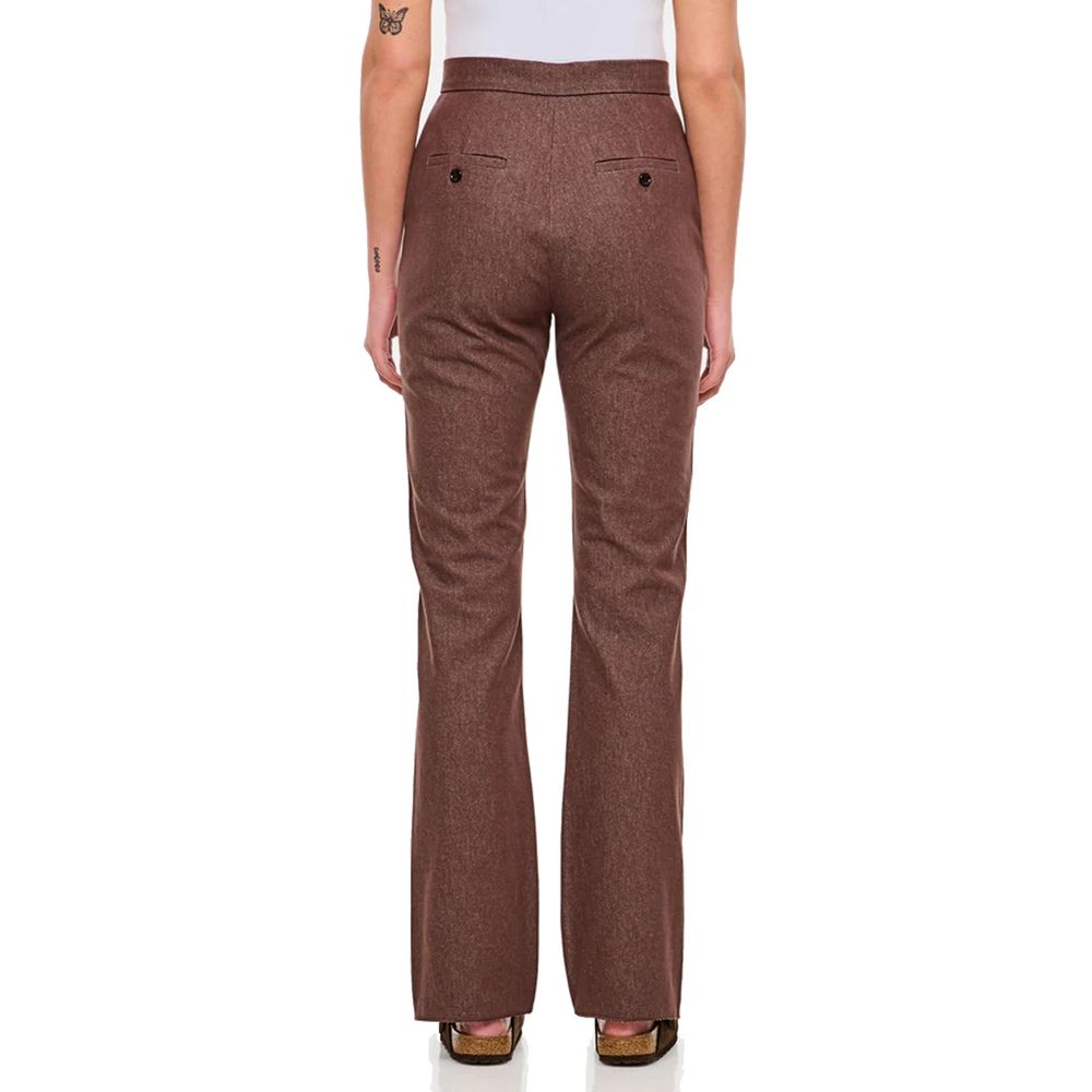 Max Mara Brown Linen Casual Pants