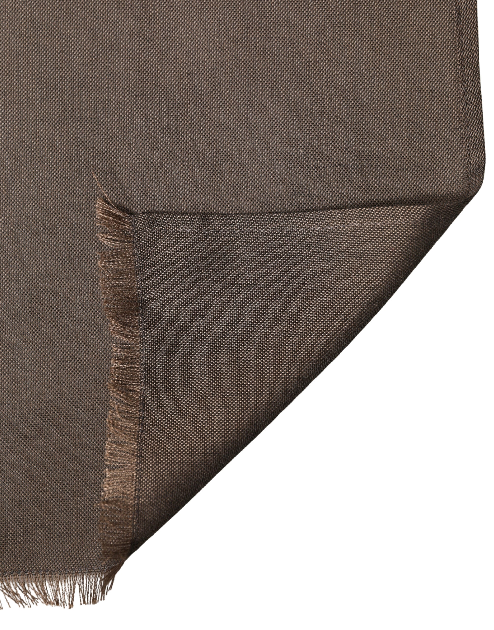 Dolce & Gabbana Brauner Polyester-Halswärmer Schal 185cm x 165cm Herrenschal
