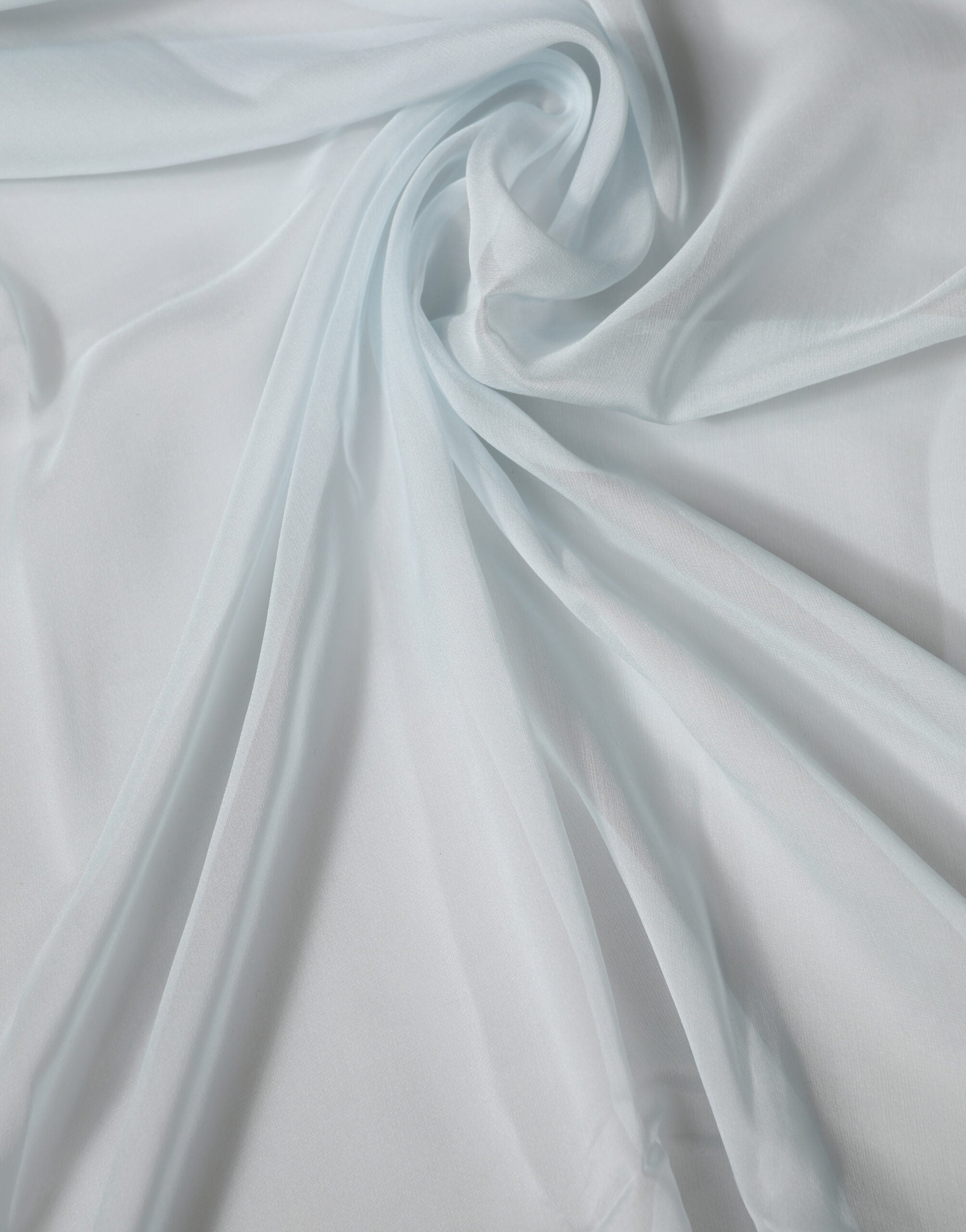 Dolce & Gabbana Light Blue Silk Sash Wrap Foulard 268cm x 120cm Scarf