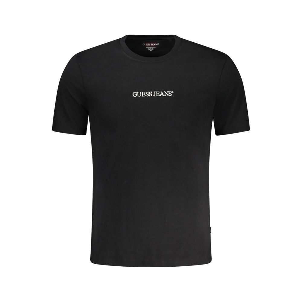 Guess Jeans Black Cotton Men T-Shirt