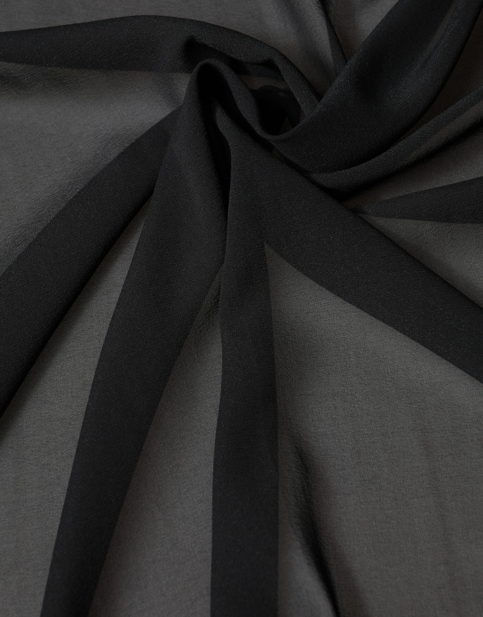 Dolce & Gabbana Black Silk Neck Wrap Shawl Stole 200cm x 64cm Scarf