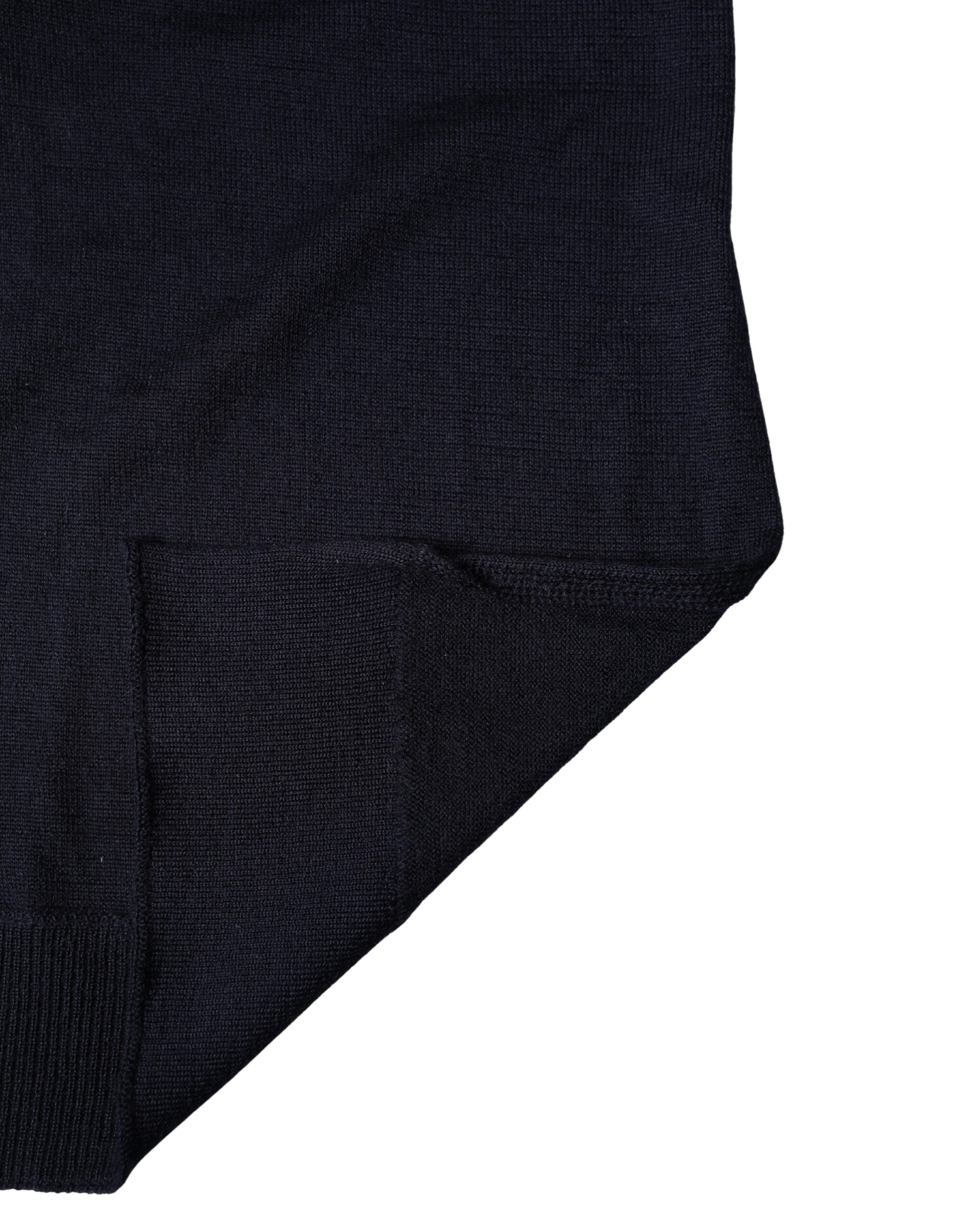 Dolce & Gabbana Black Wool Knitted Shawl Neck Wrap 200cm x 25cm Scarf