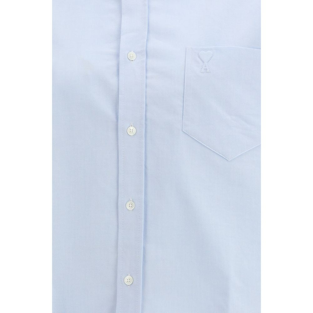 Ami Paris Blue Cotton Dress Shirt