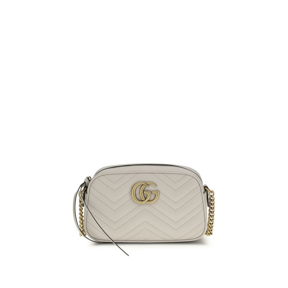 Gucci White Calf Leather Bos Taurus Handbag