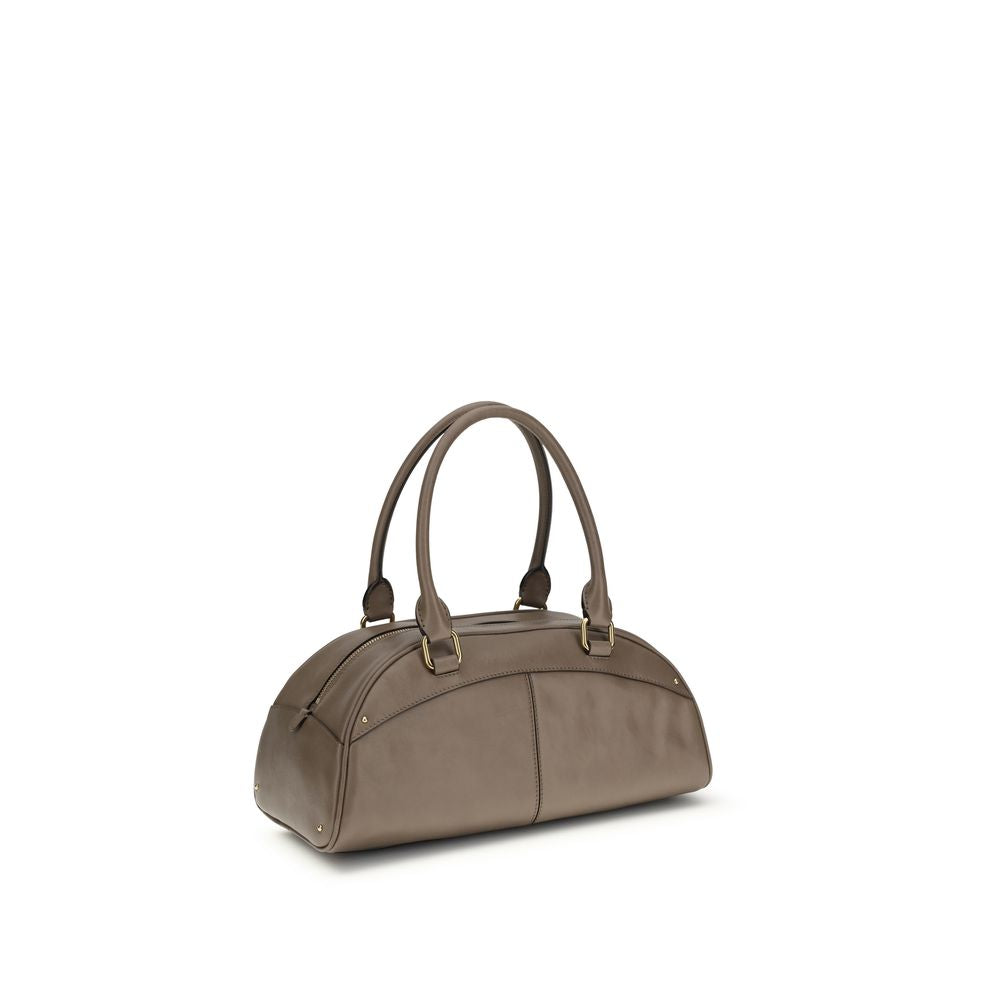 Chloé Gray Calf Leather Bos Taurus Handbag