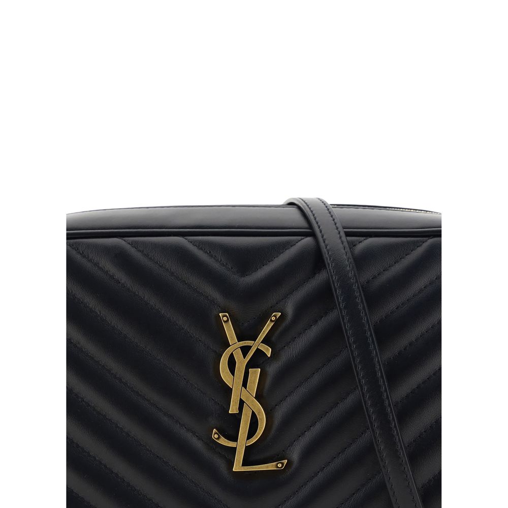 Saint Laurent Black Calf Leather Bos Taurus Shoulder Bag