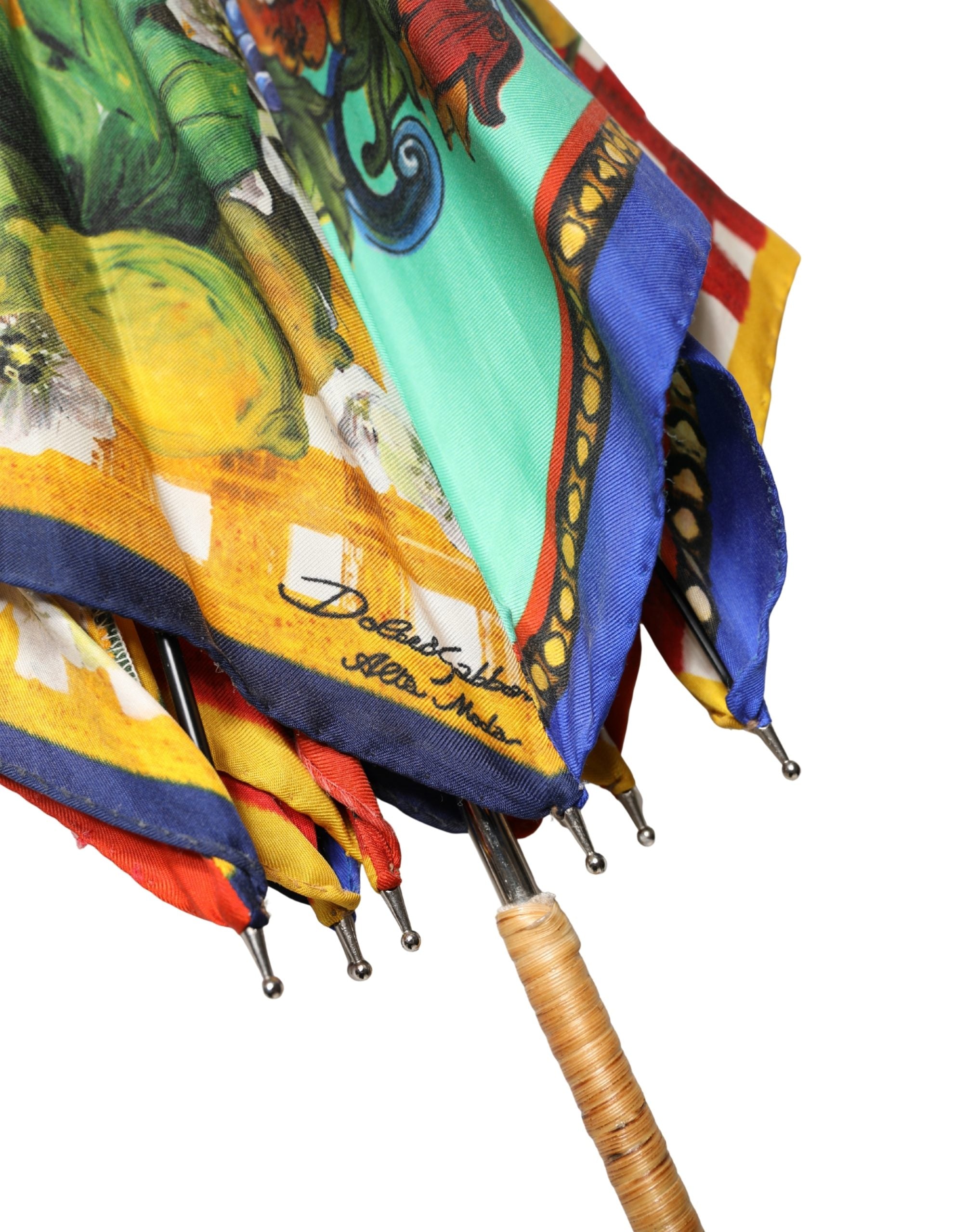 Dolce & Gabbana Regenschirm mit Carretto Siciliano Print