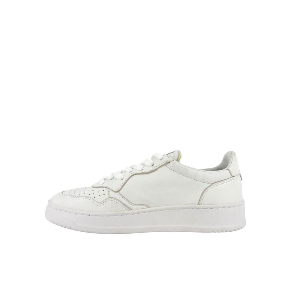 Autry White Leather Athletic Sneakers