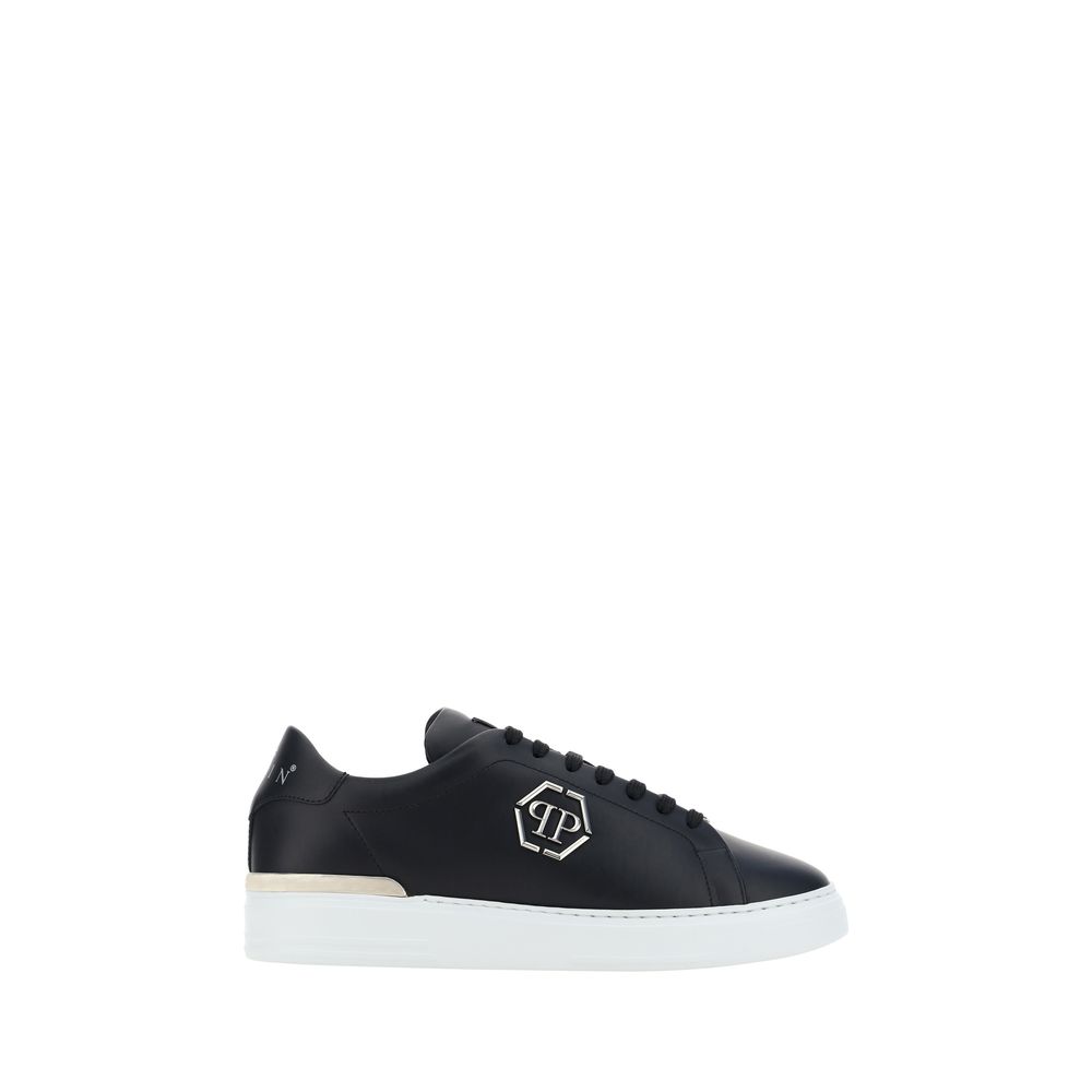 Philipp Plein Black Rubber Low Top Sneakers