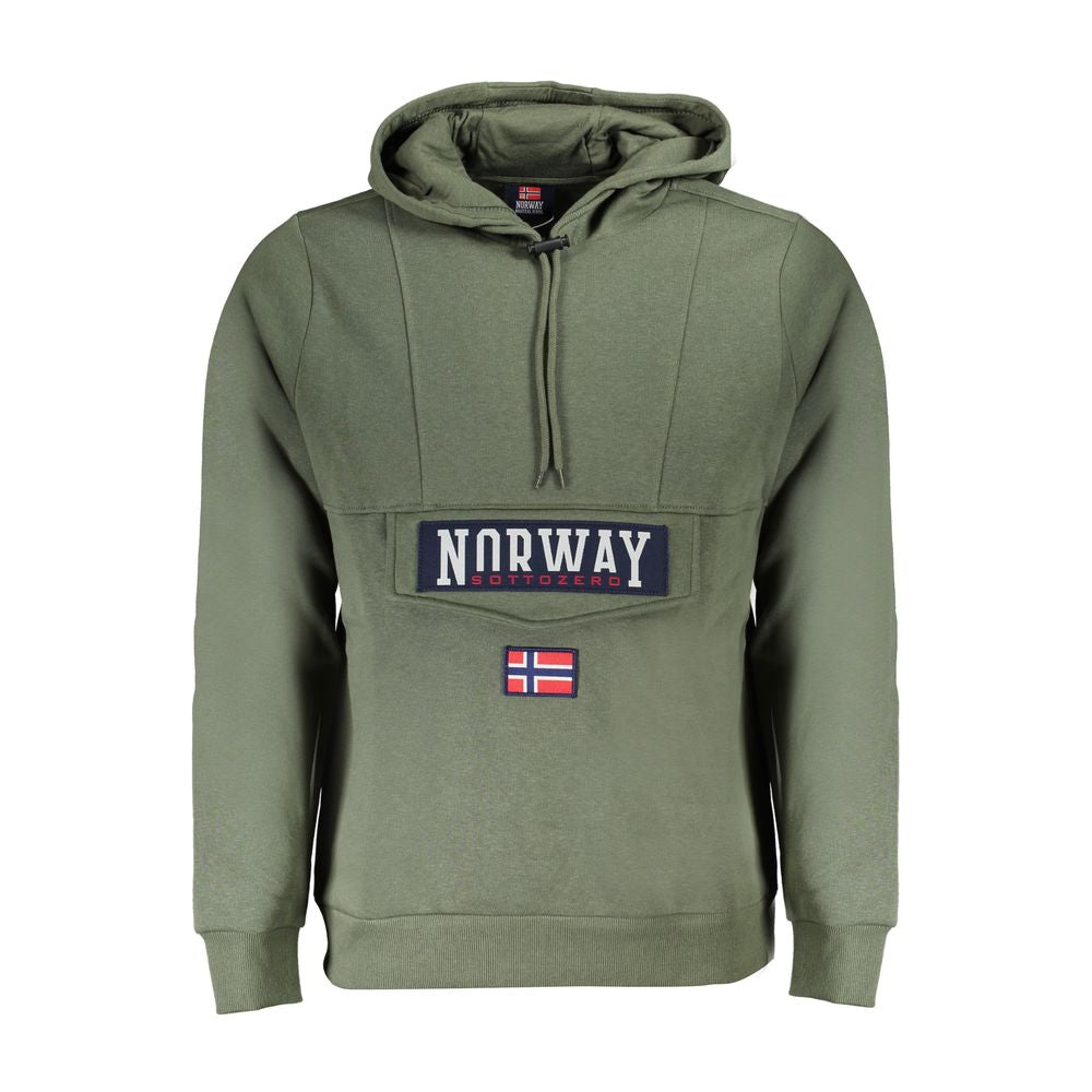 Norwegen 1963 Verde Baumwoll-Herren-Sweatshirt