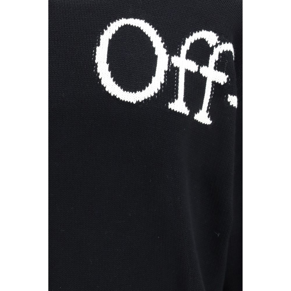 Off-White Black Cotton Sweatshirt