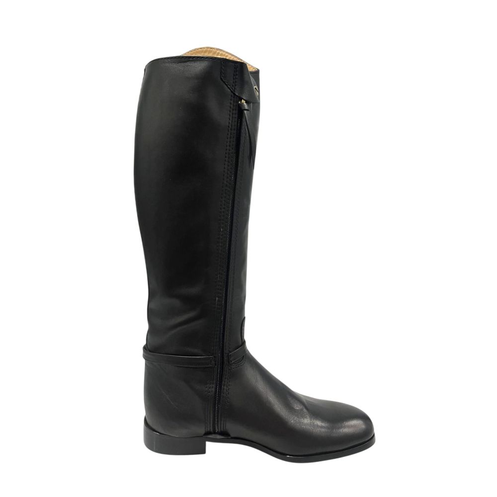 Borbonese Black Leather Women Boot