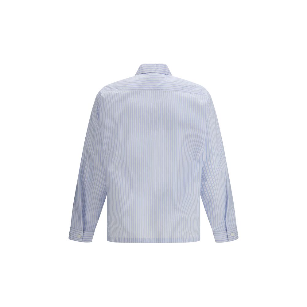 Prada Hemd aus blauem Polyamid mit Muster