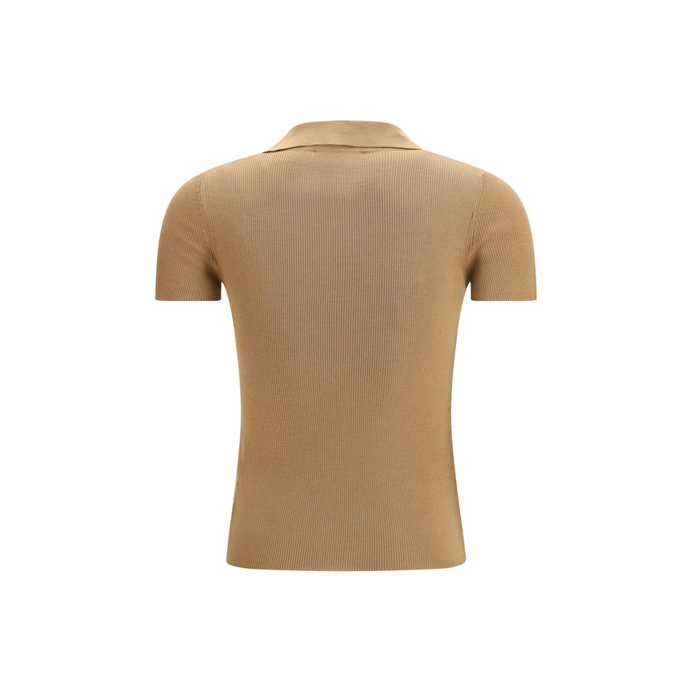 Max Mara Beige Fleece Wool Pattern Shirt