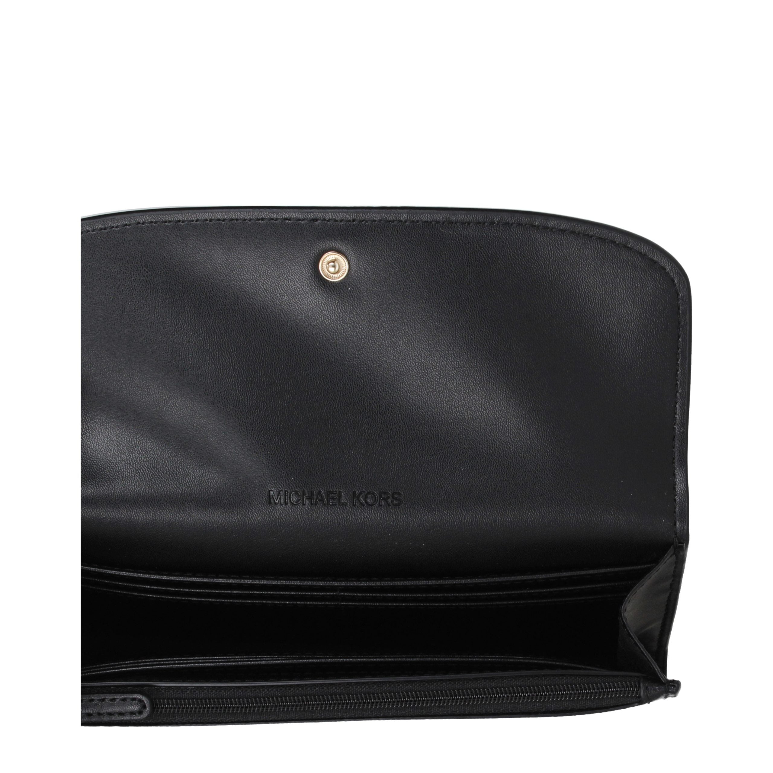 Michael Kors Schwarzes Lederportemonnaie