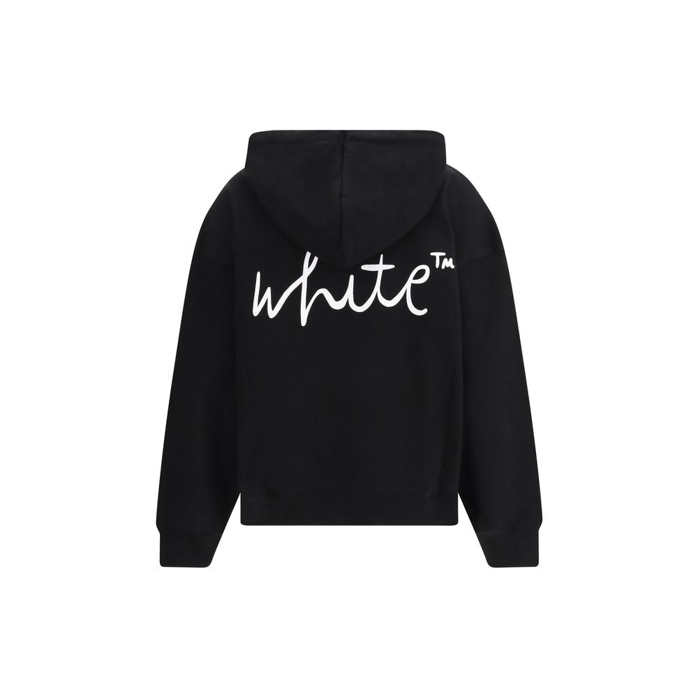 Off-White Black Cotton Sweatshirt