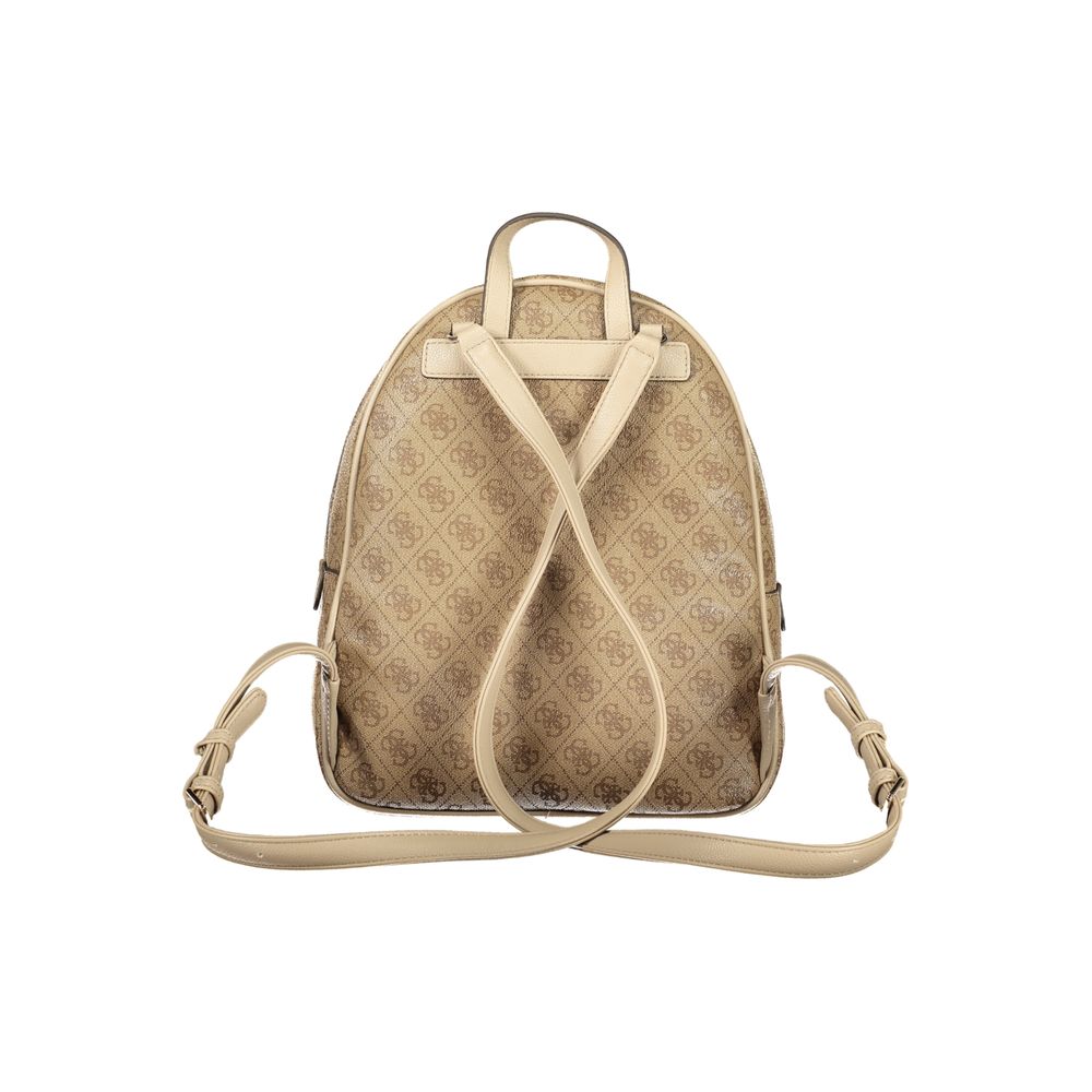 Guess Jeans Beige Polyurethane Women Backpack