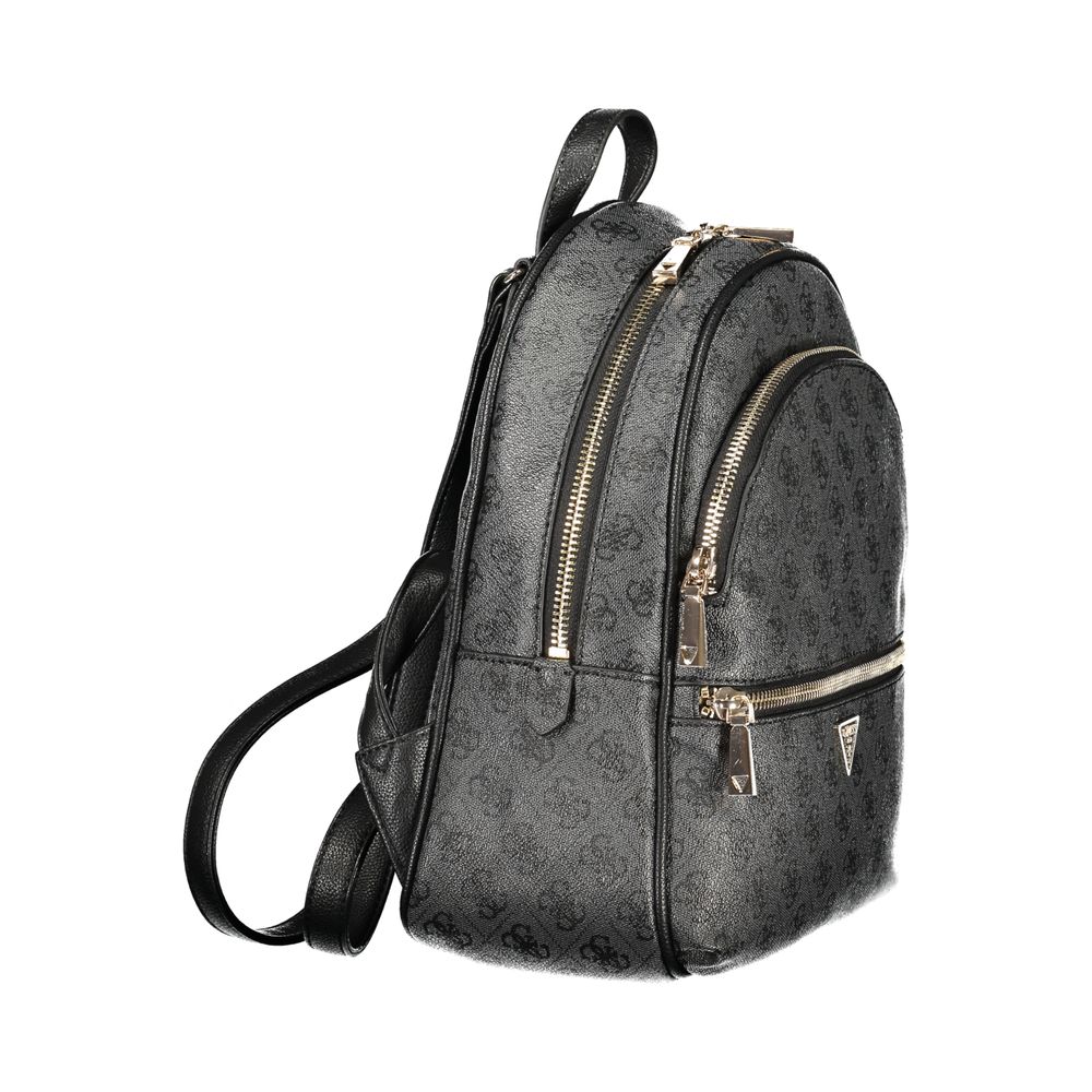 Guess Jeans Black Polyurethane Women Backpack