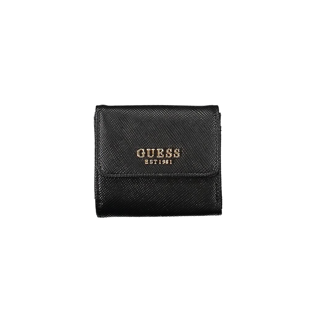Guess Jeans Black Polyurethane Women Wallet