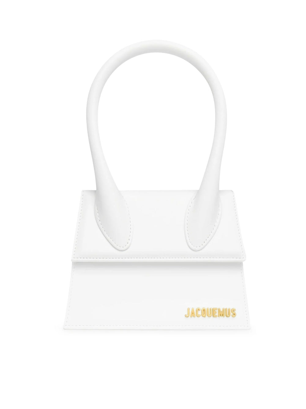 Jacquemus White Leather Le Chiquito moyen bag