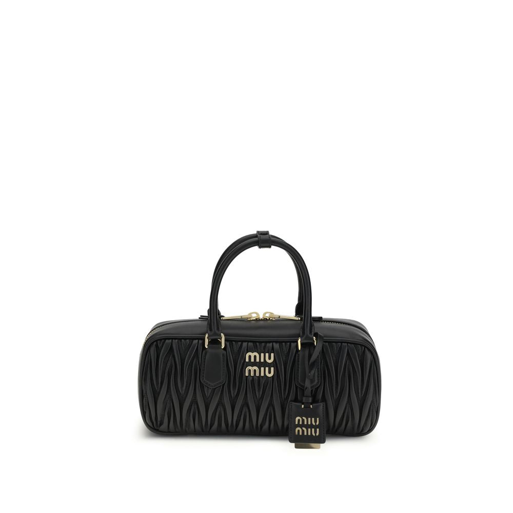 Miu Miu Black Lamb Ovis Aries Aries Shoulder Bag