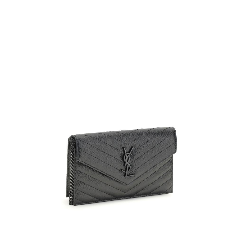 Saint Laurent Black Calf Leather Bos Taurus Shoulder Bag