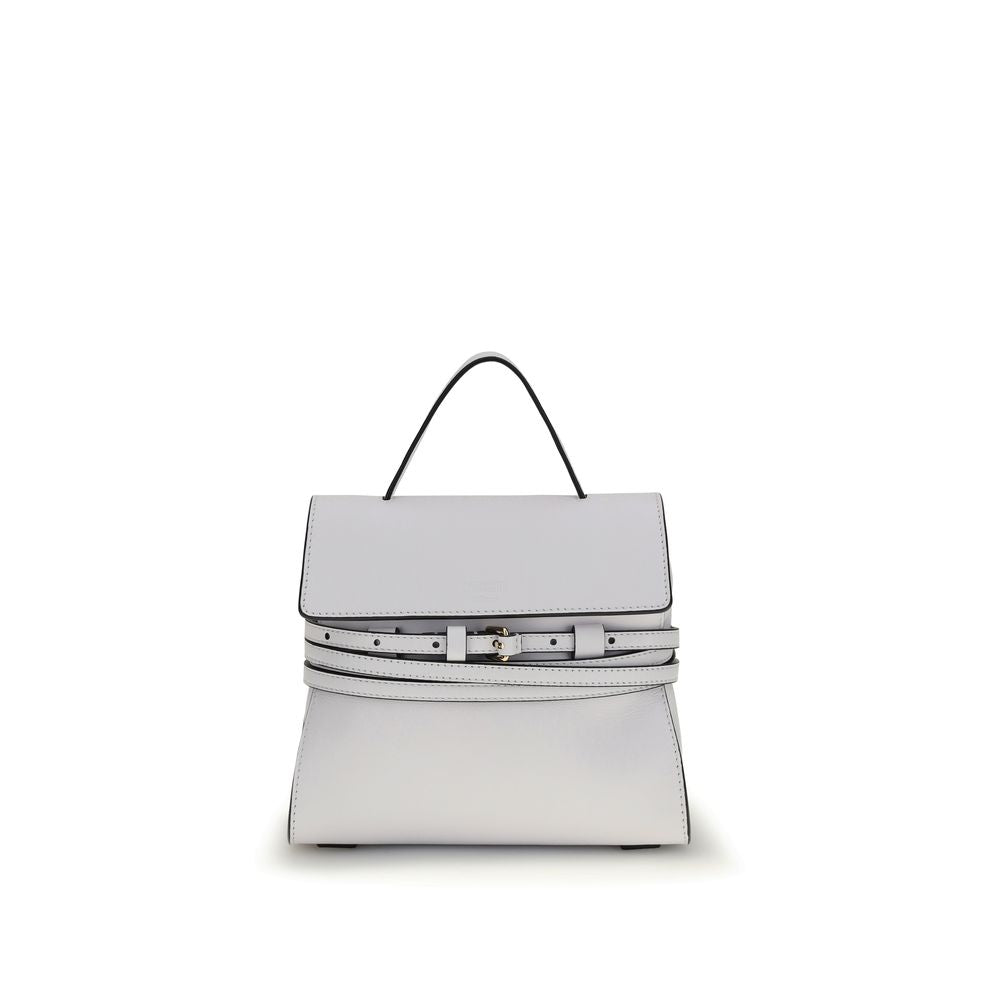 Moschino Sac à main en cuir de veau blanc Bos Taurus