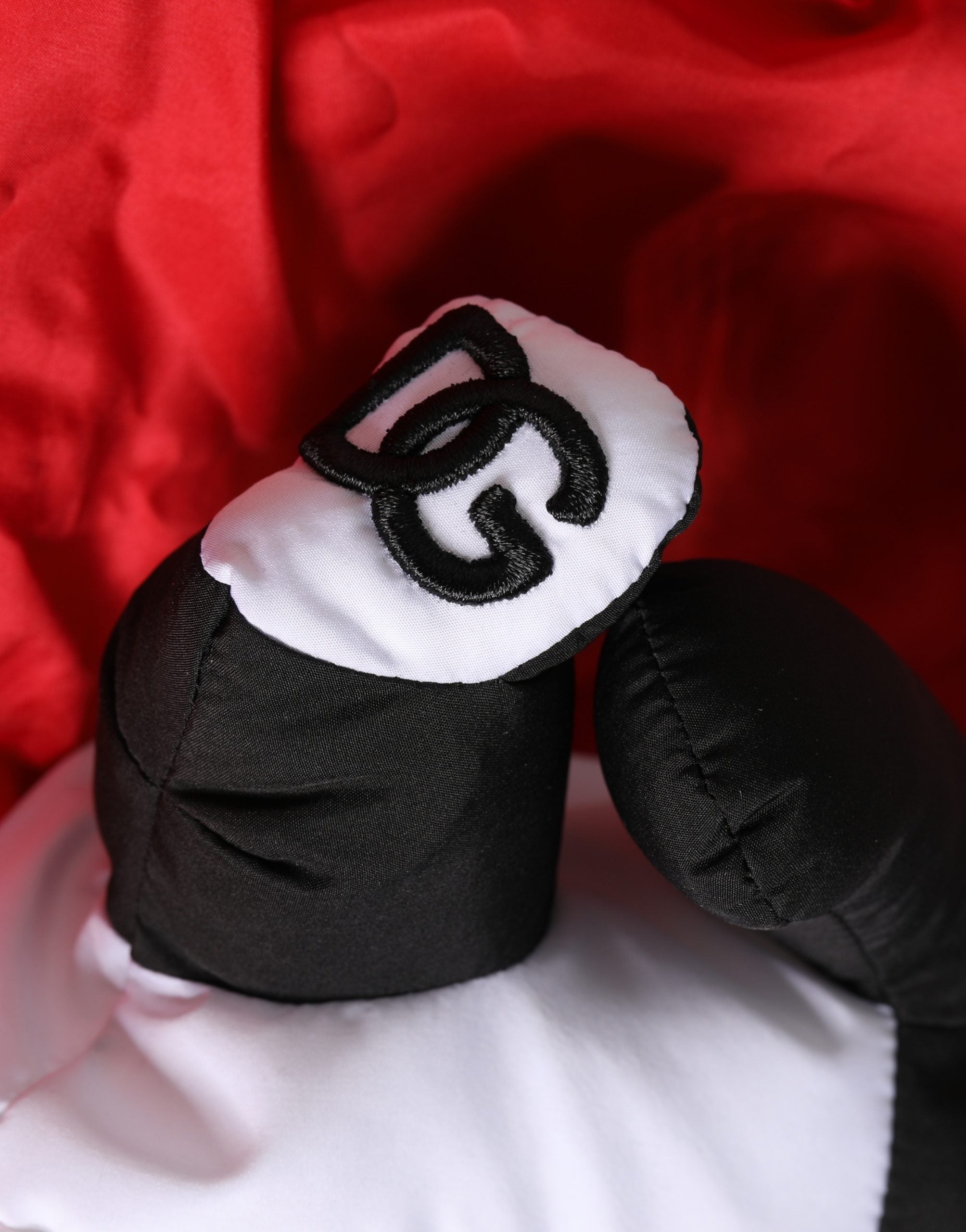 Dolce & Gabbana Homme Sac Fourre-tout Ecobag Rouge Polyester Panda en Peluche