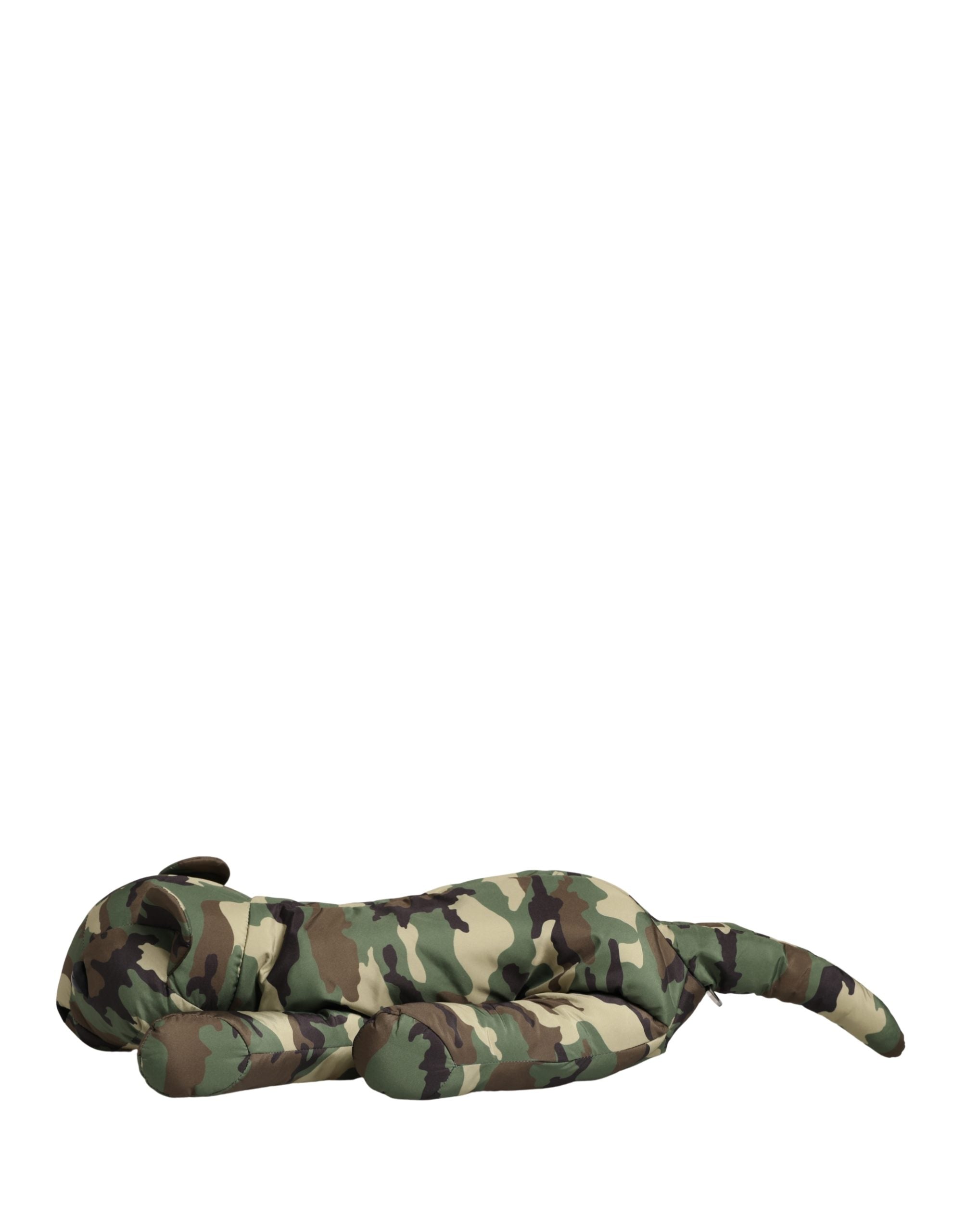 Dolce & Gabbana Multicolor Camouflage Tier-Silhouette Gürteltasche