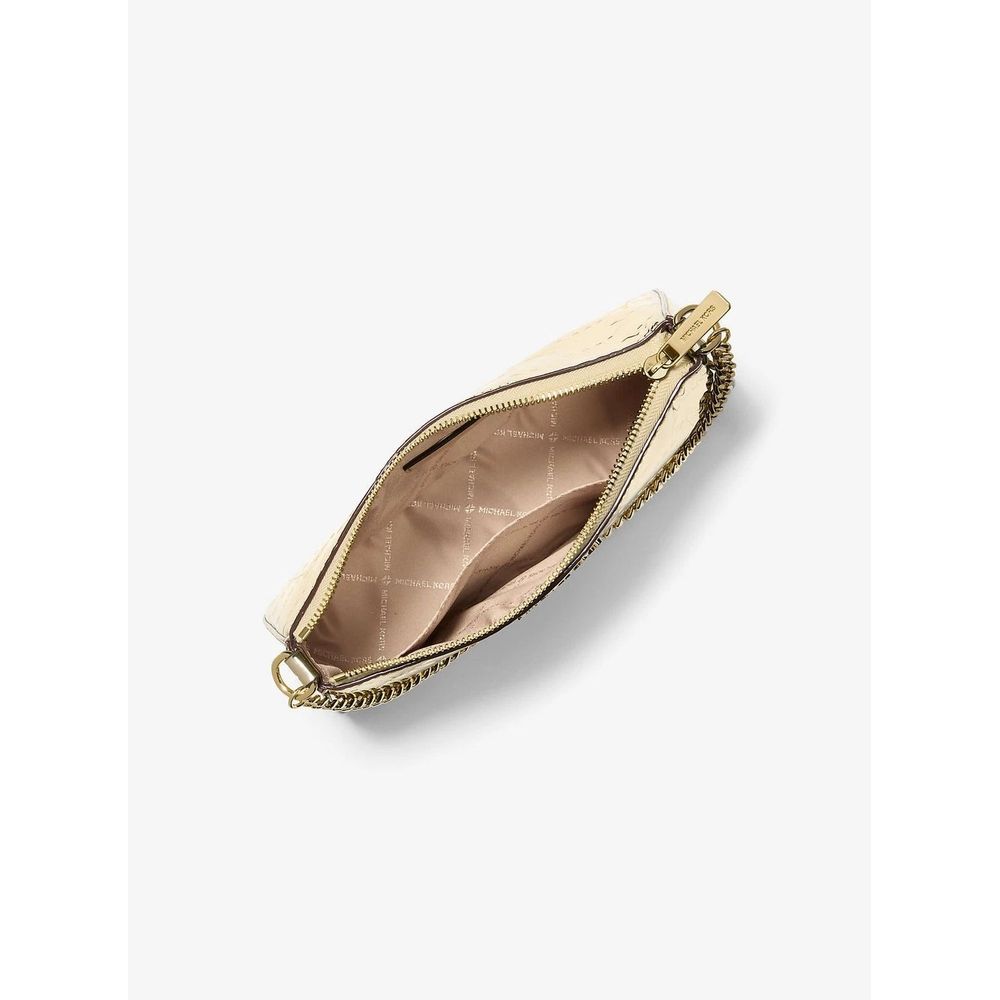 Pochette en toile dorée Michael Kors