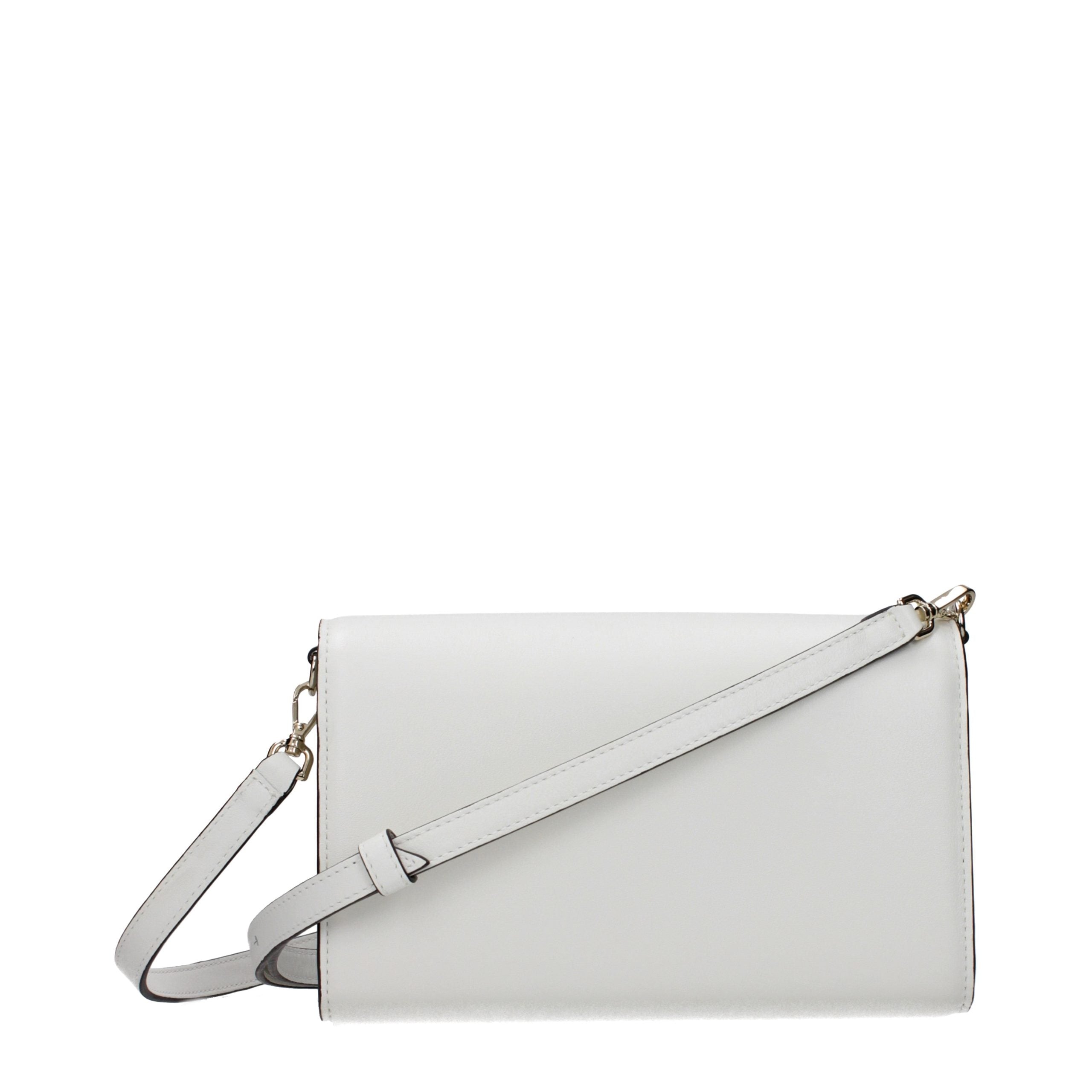 Jimmy Choo White Leather Clutch Bag