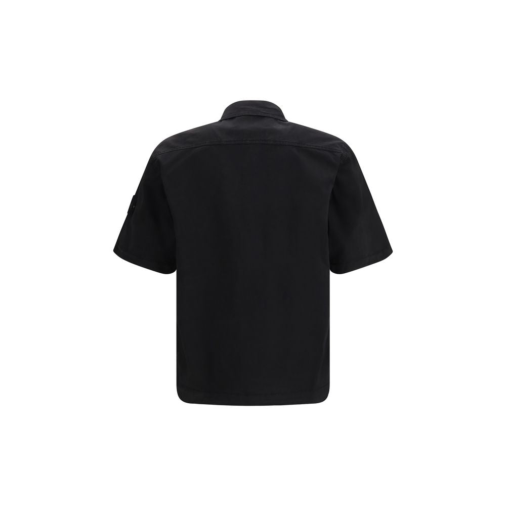 Stone Island Black Cotton Shortsleeve Shirt