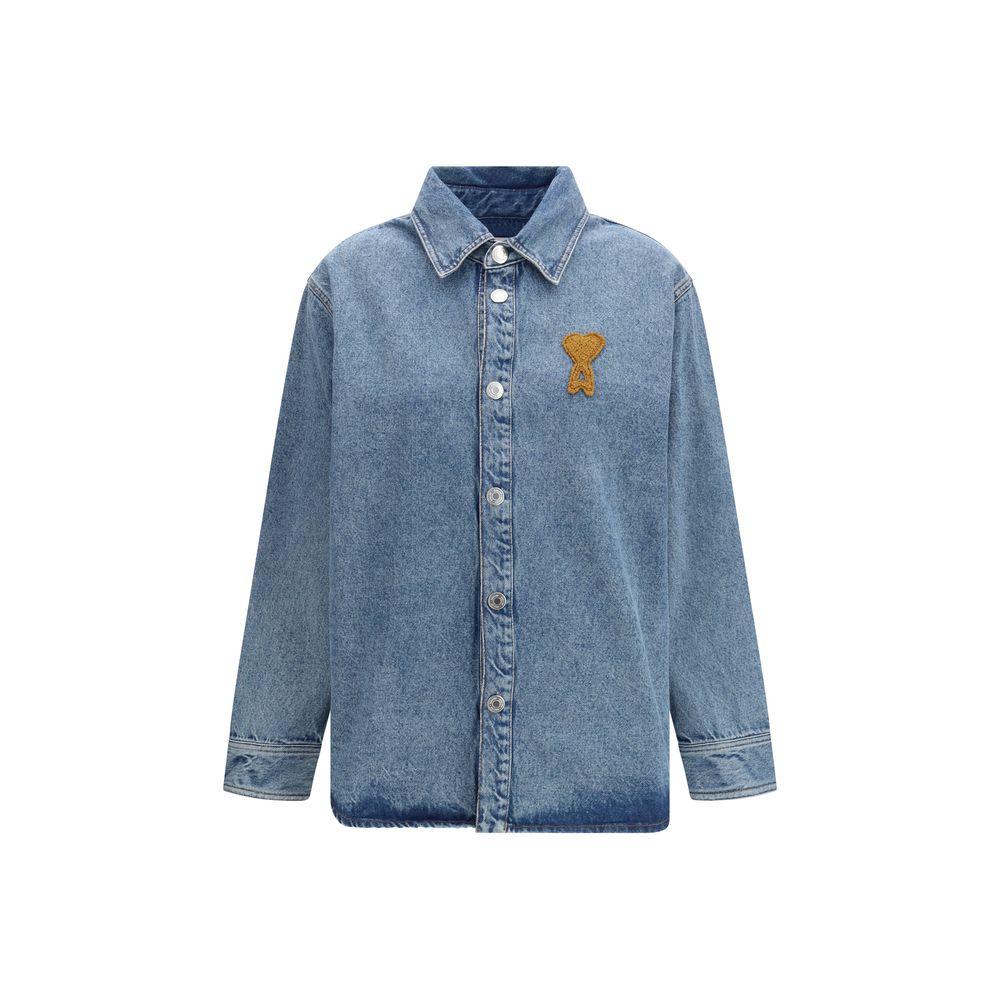 Ami Paris Blue Denim Shirt