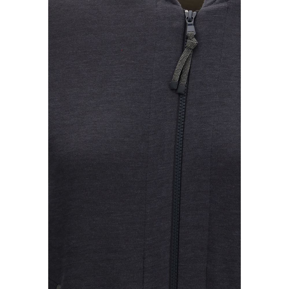 Brunello Cucinelli Gray Silk Sweatshirt