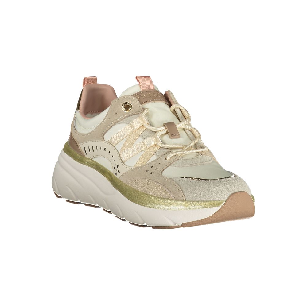 Twinset Beige Polyurethan Damen-Sneaker