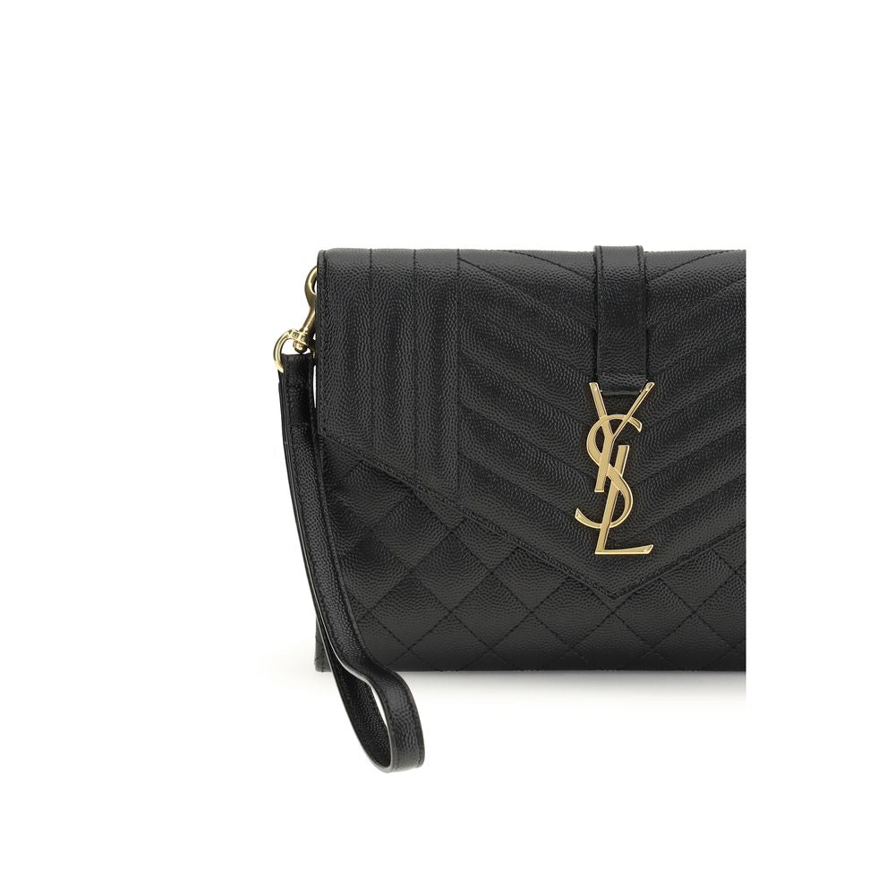Saint Laurent Black Calf Leather Bos Taurus Accessories