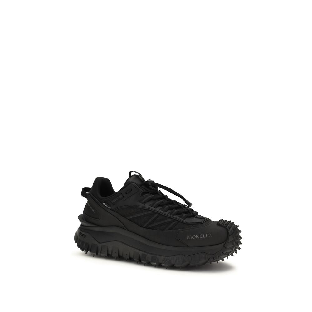 Moncler Black Polyamide Athletic Sneakers