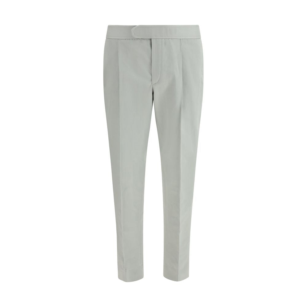 Brioni White Linen Casual Pants