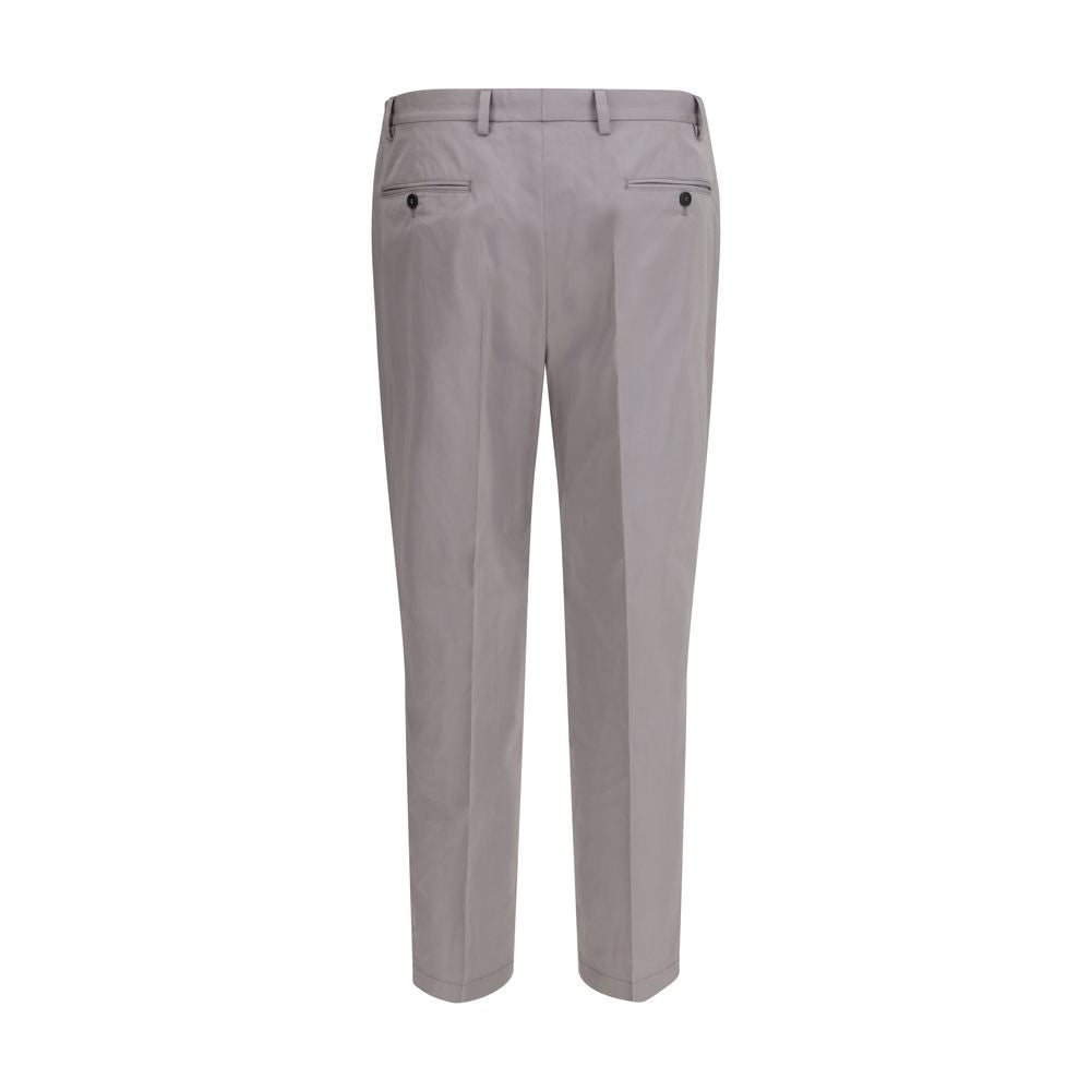 Prada Gray Cotton Dress Pants