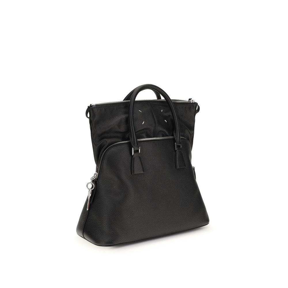 Margiela Black Calf Leather Bos Taurus Handbag