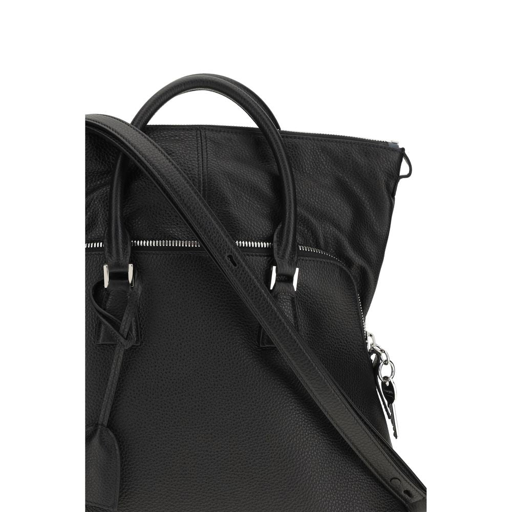 Margiela Black Calf Leather Bos Taurus Handbag