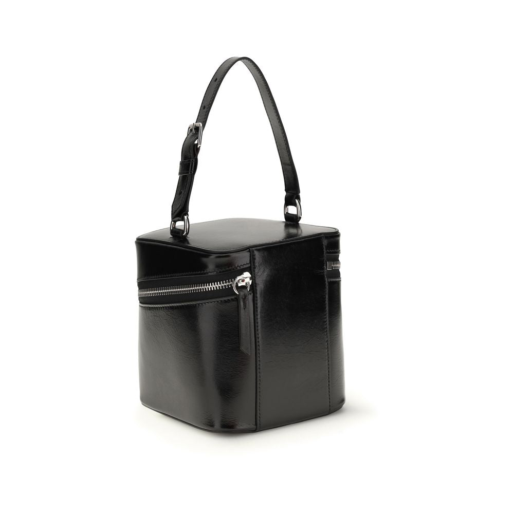 Margiela Black Calf Leather Bos Taurus Backet Bag