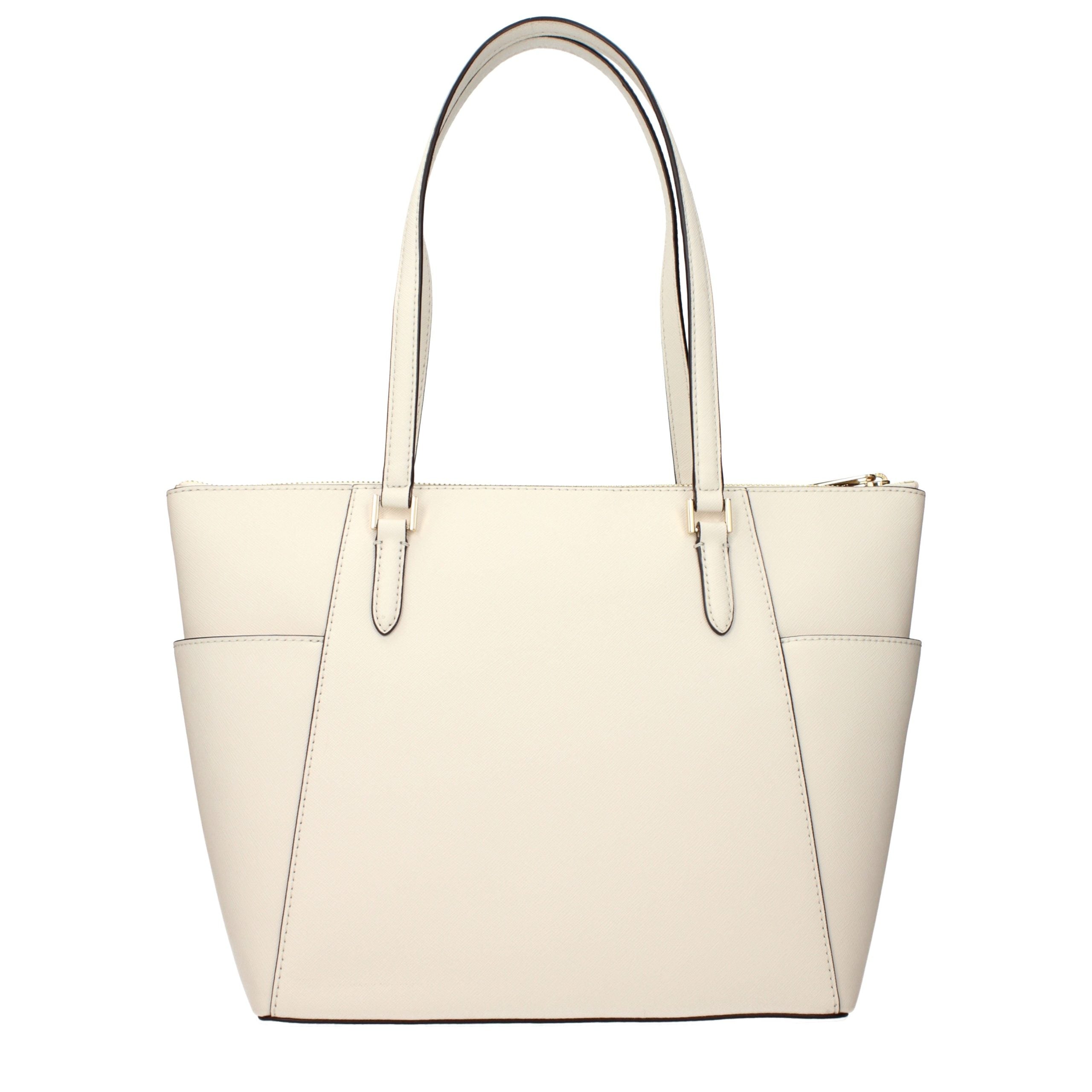Sac à bandoulière en cuir beige Michael Kors